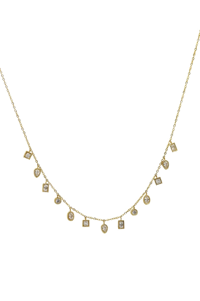 Necklace Mohandas - White Zirconium Oxide