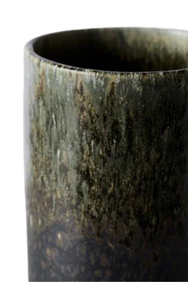 Lago Small Tall Vase - Forest Green