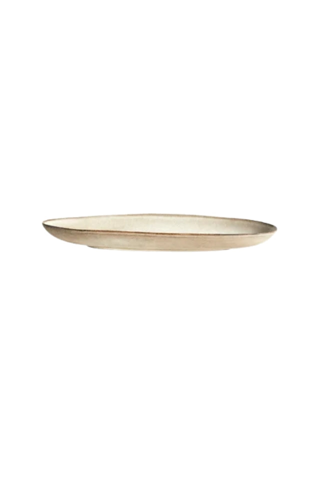 Mame Long Oval Tray - Oyster