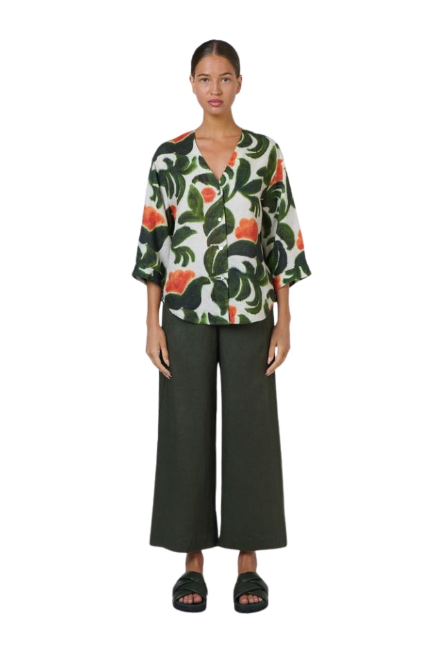 Linen Pants GA398 - Topiary