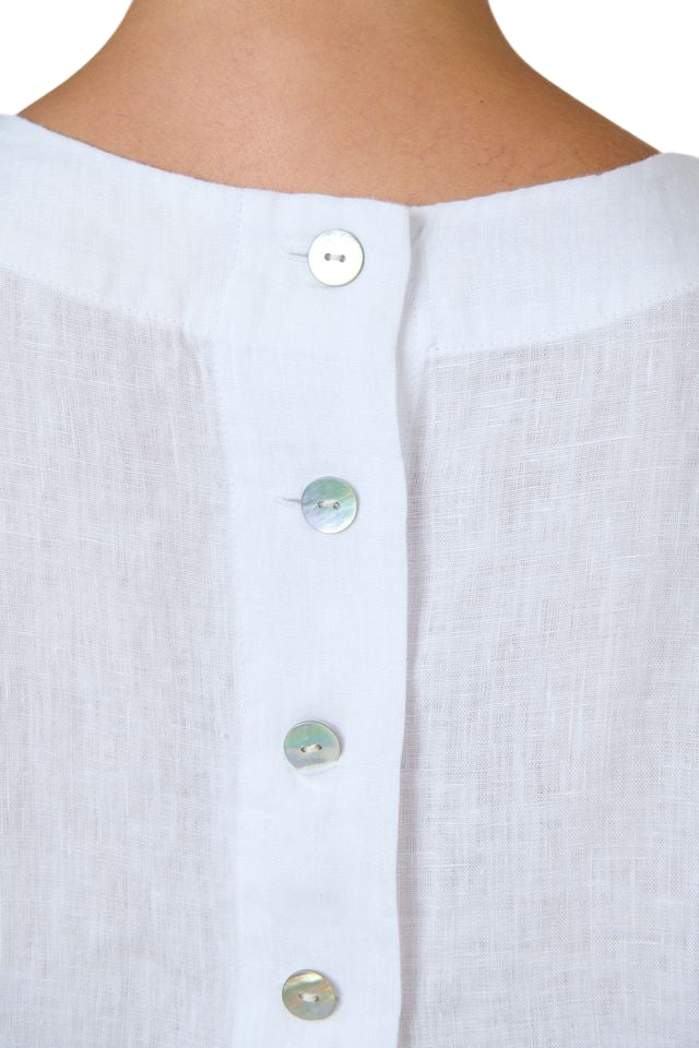 Linen Top GA581 - White