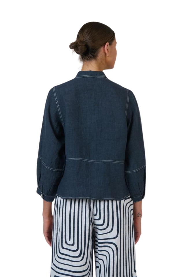Linen Jacket GA598 - Gunsmoke