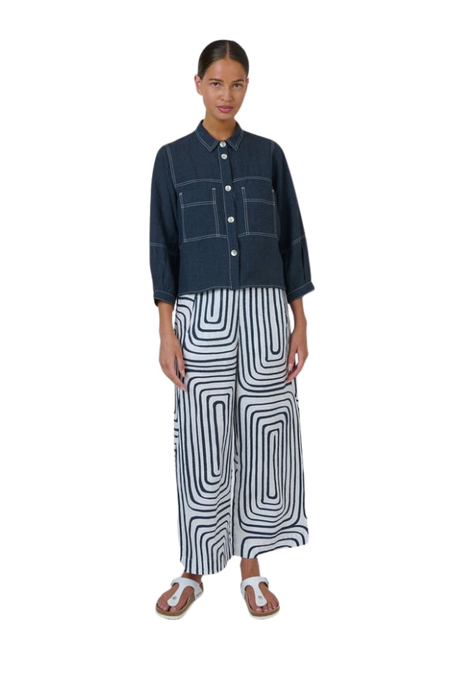 Linen Jacket GA598 - Gunsmoke