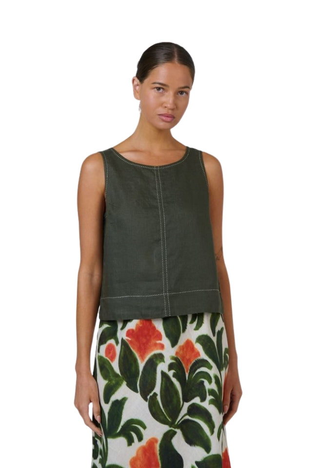 Linen Top GA716 - Topiary