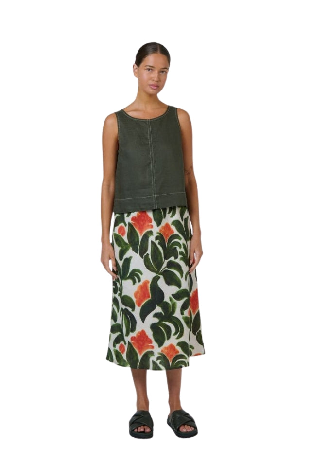 Linen Top GA716 - Topiary