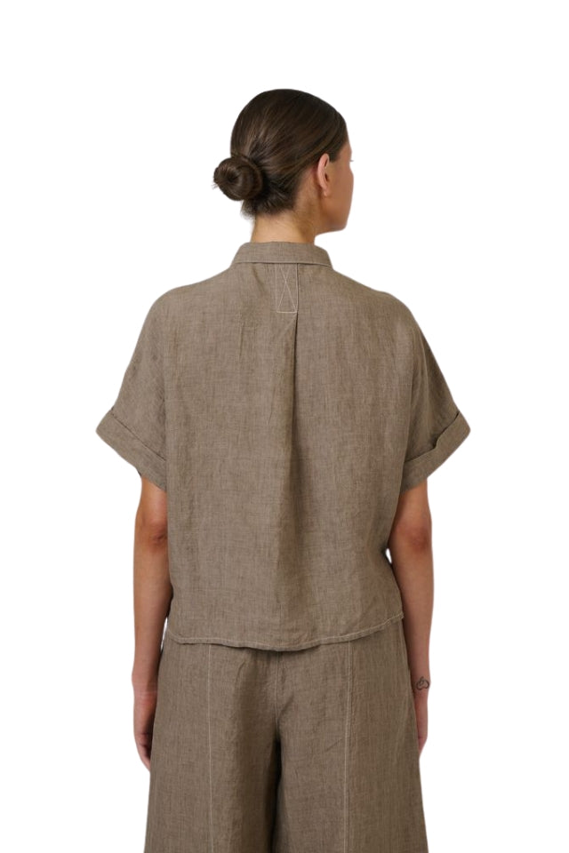 Linen Top GA723 - Agate