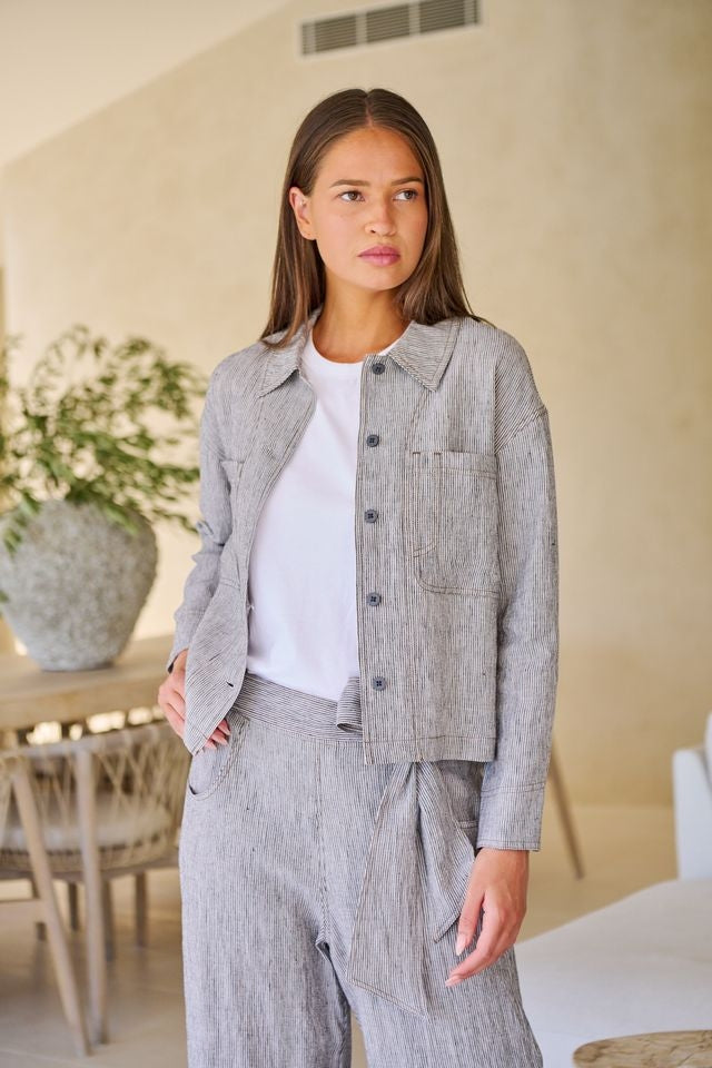 Linen Jacket GA732 - Rue