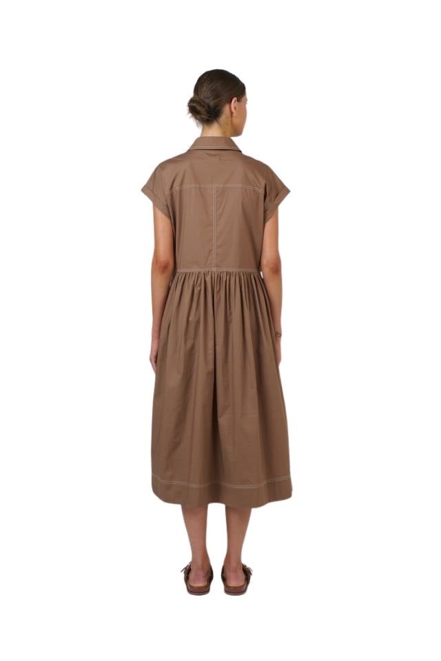 Poplin Dress GA738 - Cookie