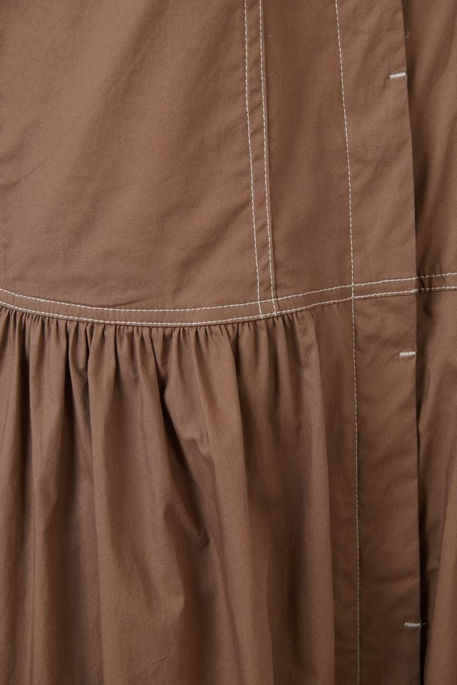 Poplin Dress GA738 - Cookie