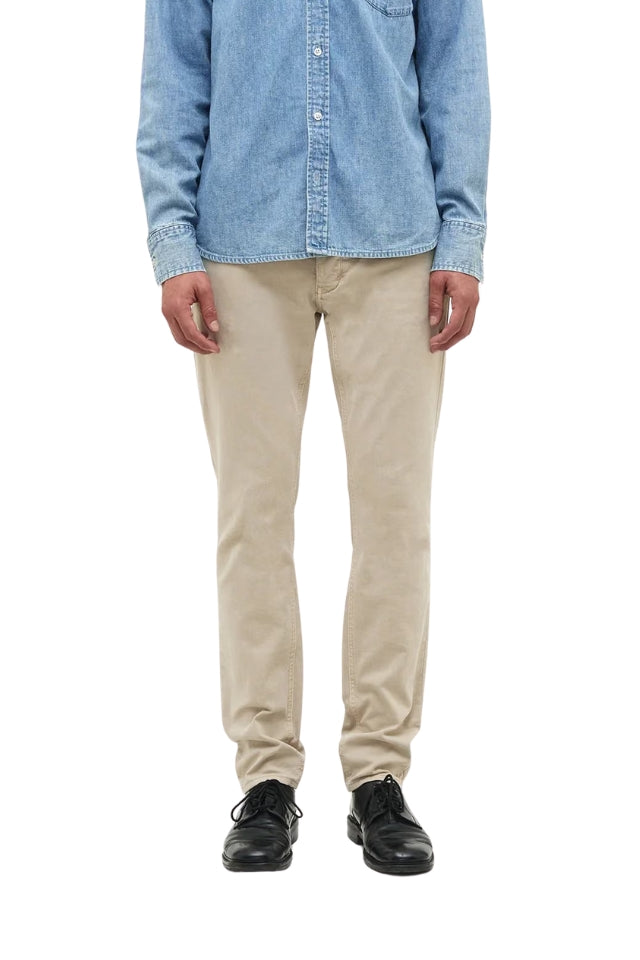 Lou Slim Twill - Washed Stone
