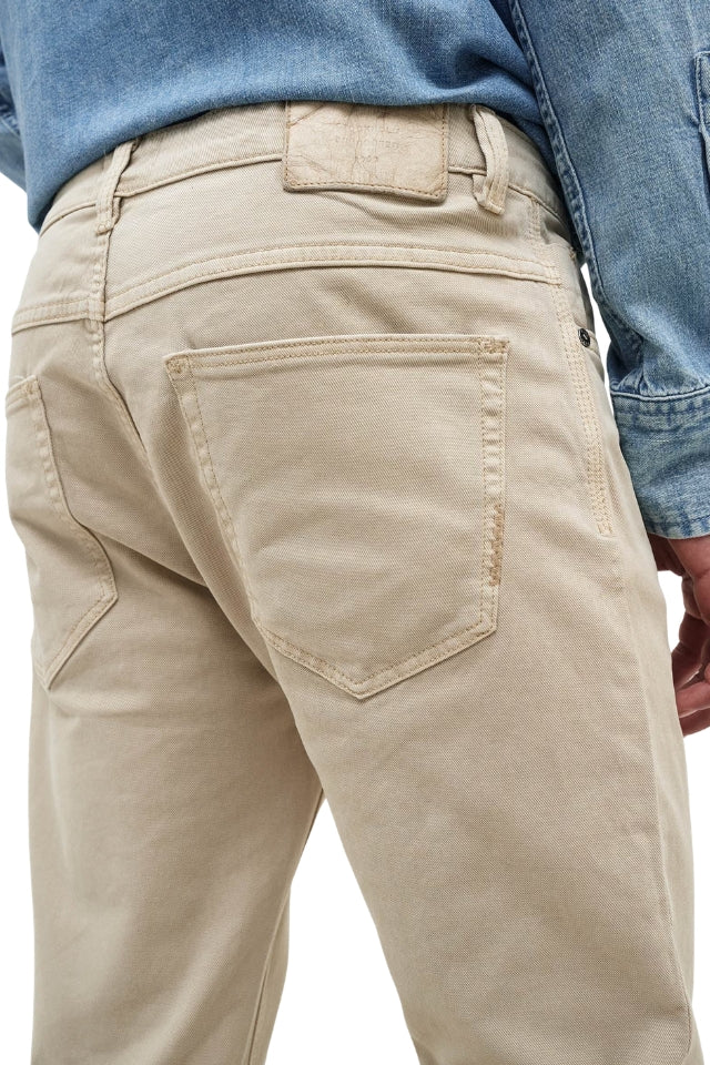 Lou Slim Twill - Washed Stone