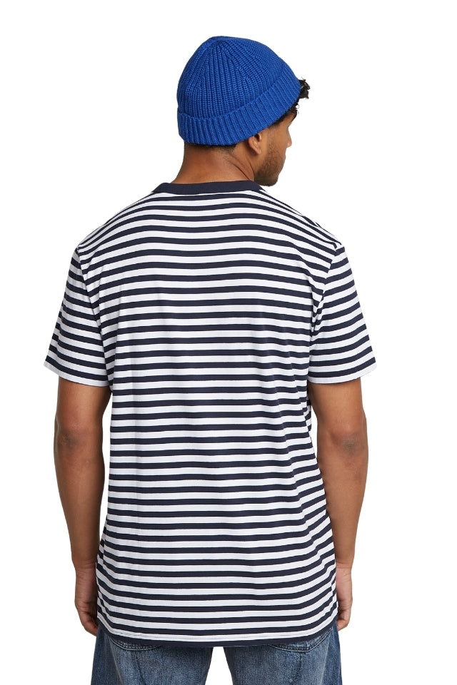 Nifous Stripe Tee - White/Salute