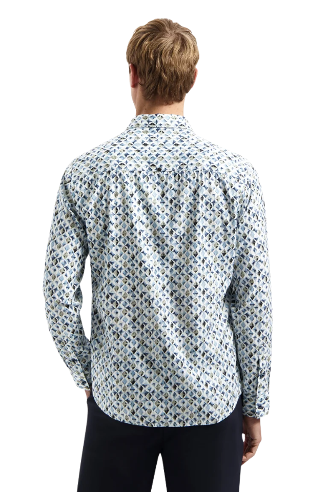 Shirt Allover Printed - Blue