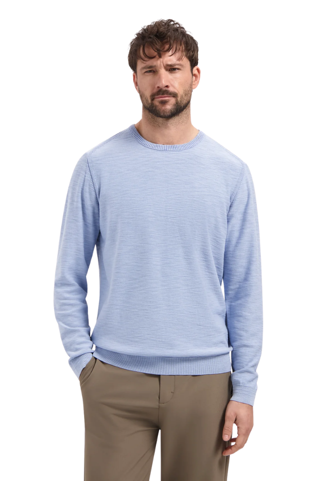 Pullover Crewneck Stone Washed - Blue
