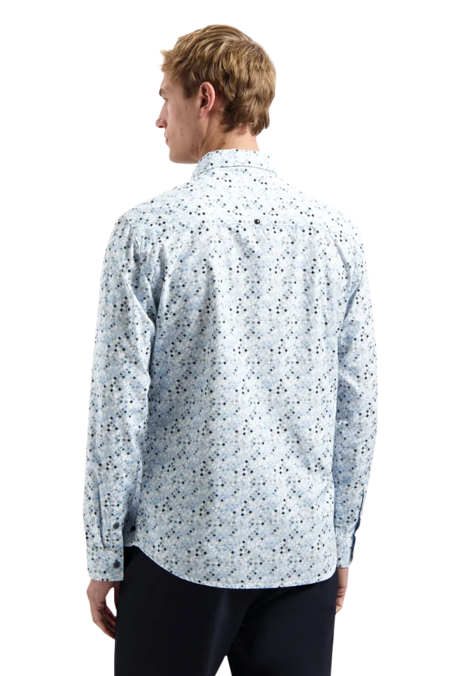 Shirt Allover Printed - Blue