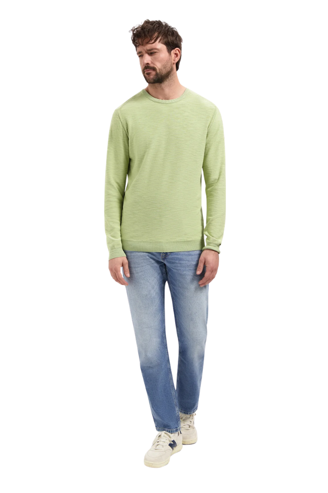 Pullover Crewneck Stone Washed - Green