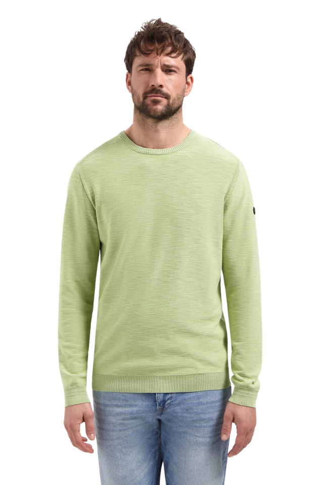 Pullover Crewneck Stone Washed - Green