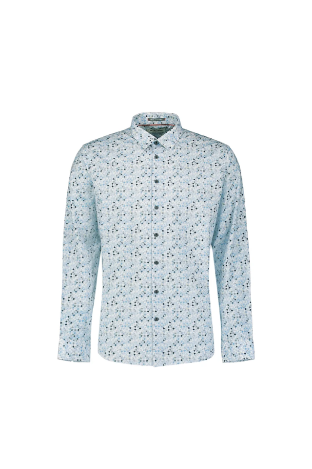 Shirt Allover Printed - Blue