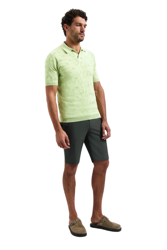 Pullover Short Sleeve Polo - Green