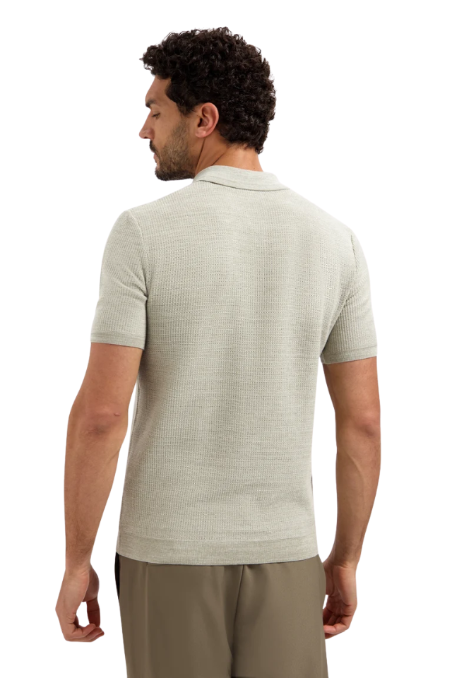 Pullover Short Sleeve Polo - Taupe