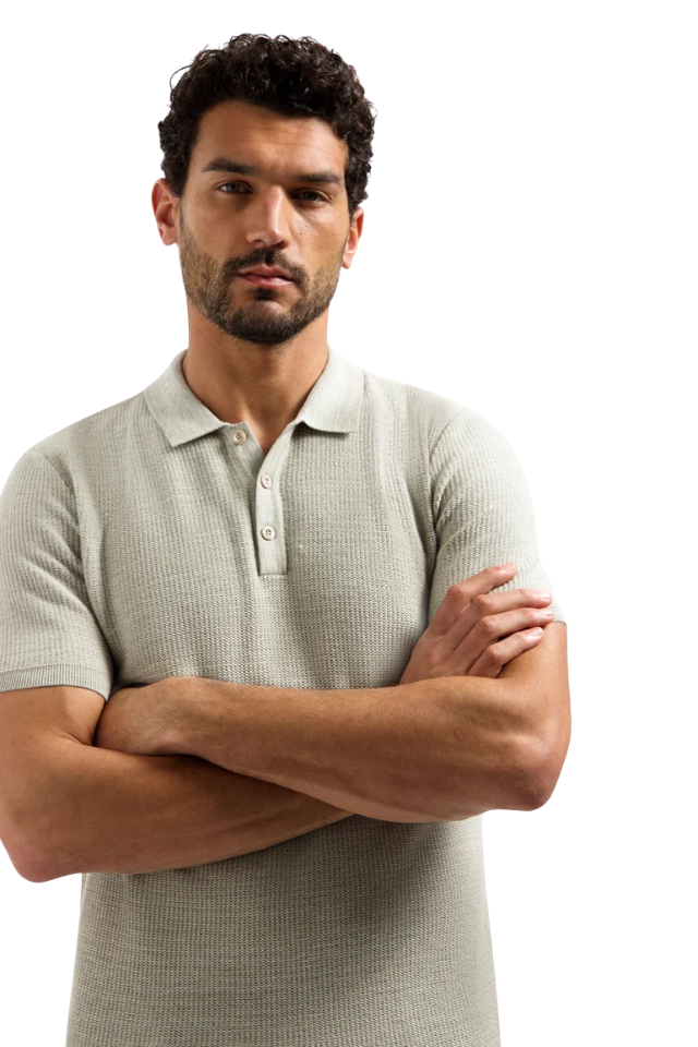Pullover Short Sleeve Polo - Taupe