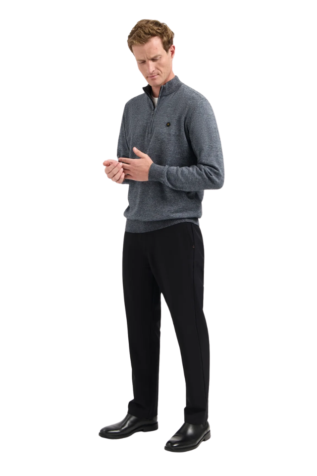 1/4 Zip Pullover - Dusty Blue