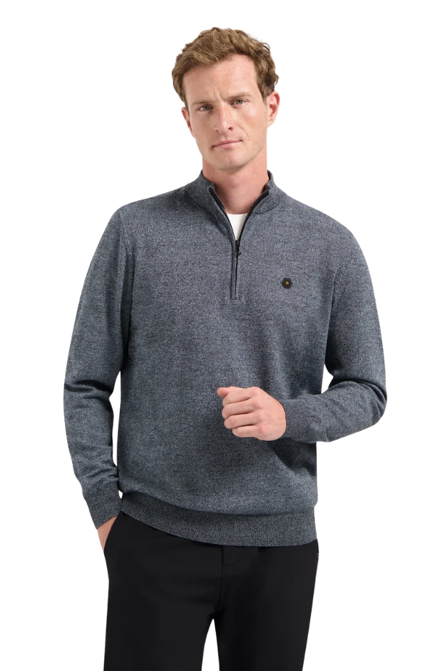 1/4 Zip Pullover - Dusty Blue