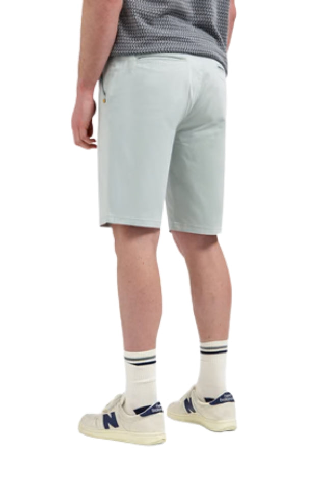Short Chino Garment Dyed Twill Stretch - Misty Green