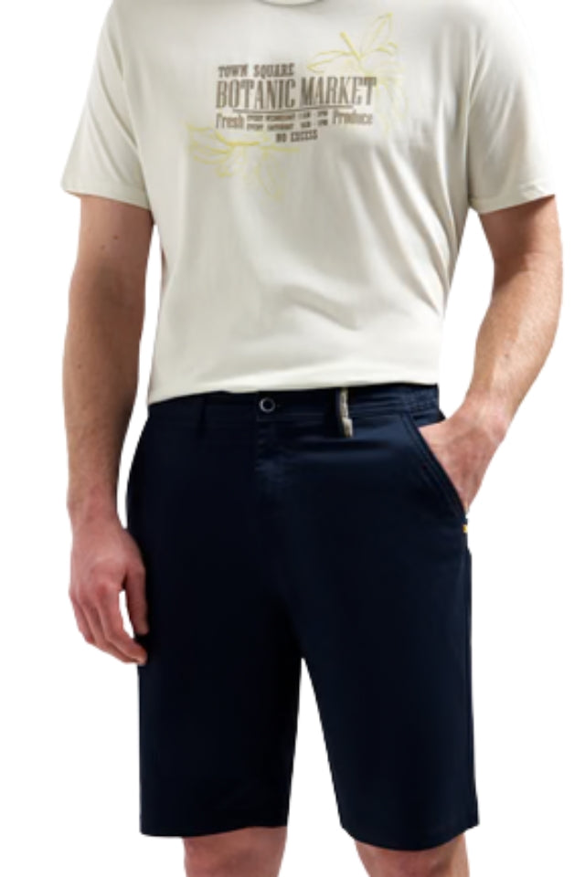 Short Chino Garment Dyed Twill Stretch - Night