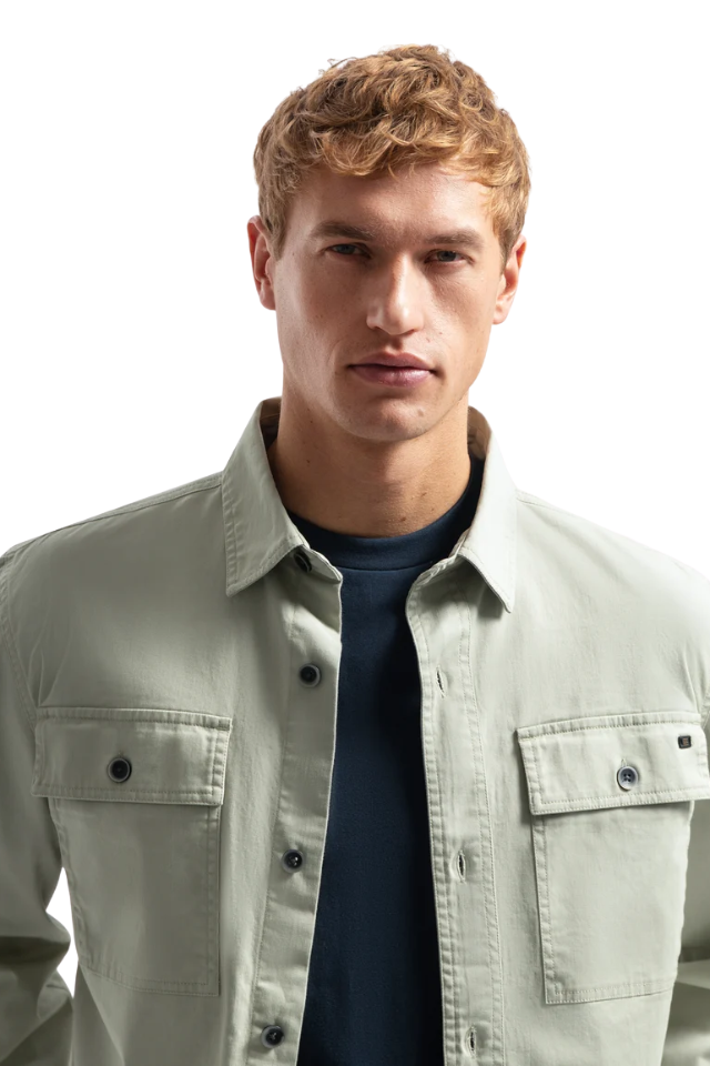 Overshirt Buttons - Light Moss