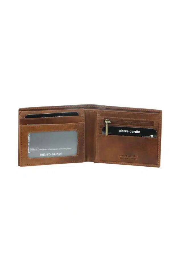 Bi-Fold RFID Protected Wallet - Cognac