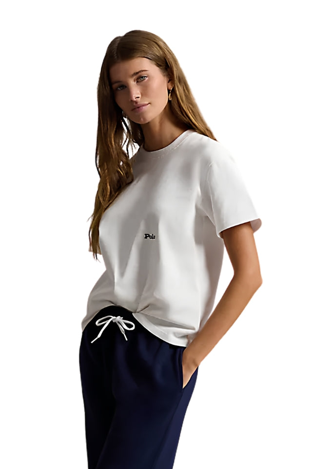 Big Pony Cotton Crewneck Tee - White