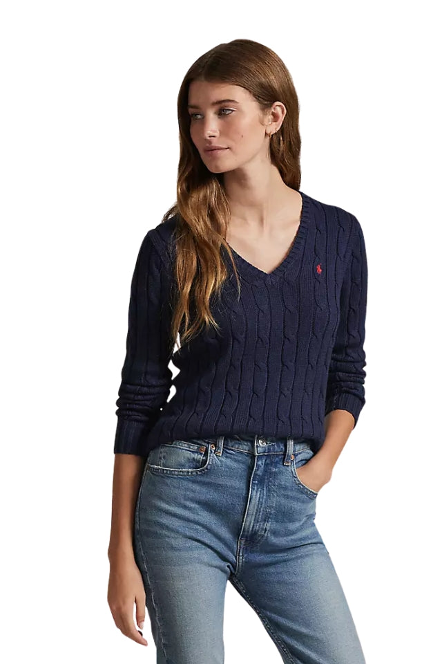 V-Neck Sweater - Hunter Navy