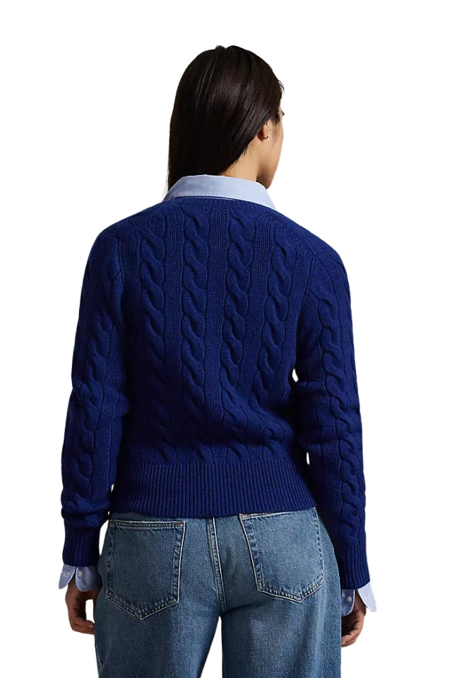 Cable Cardigan - Winter Night Navy