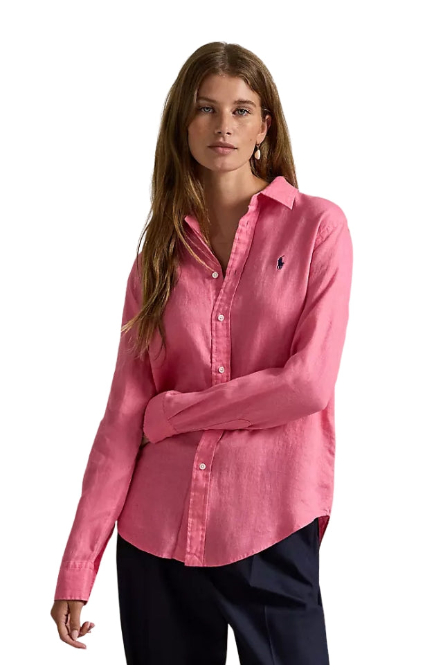 Linen Shirt - Pink
