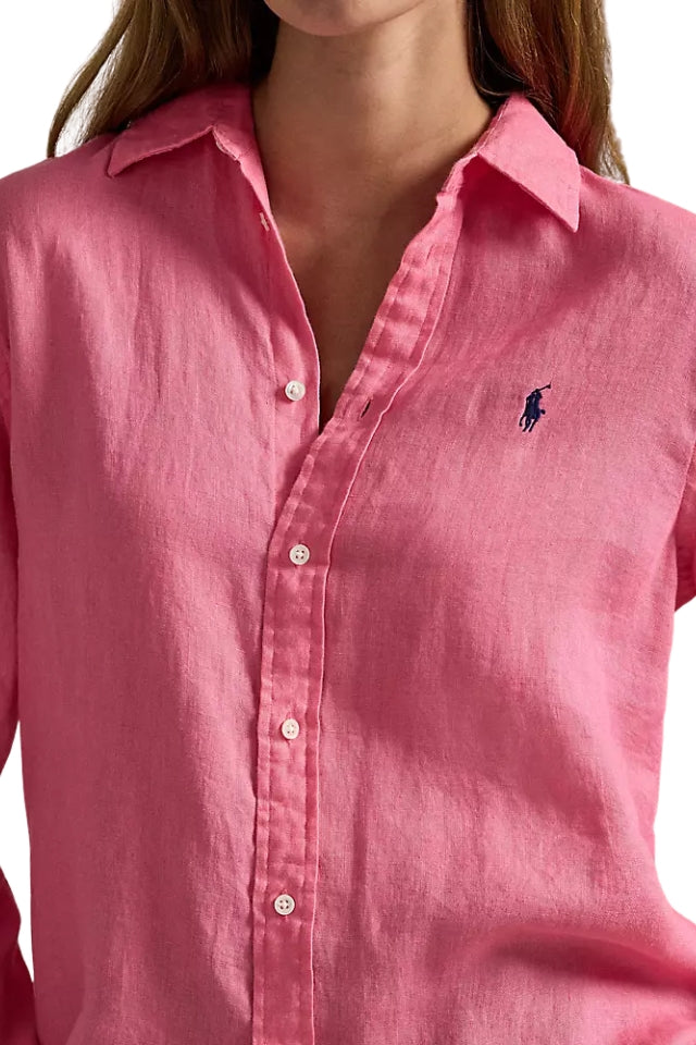 Linen Shirt - Pink