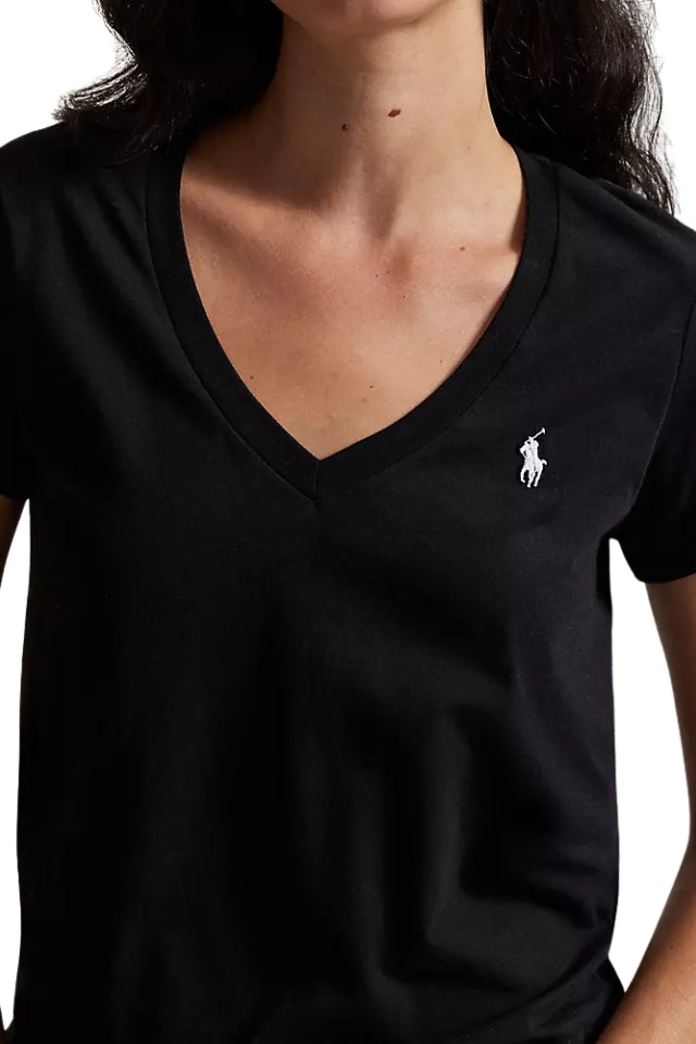 V-Neck Tee - Polo Black