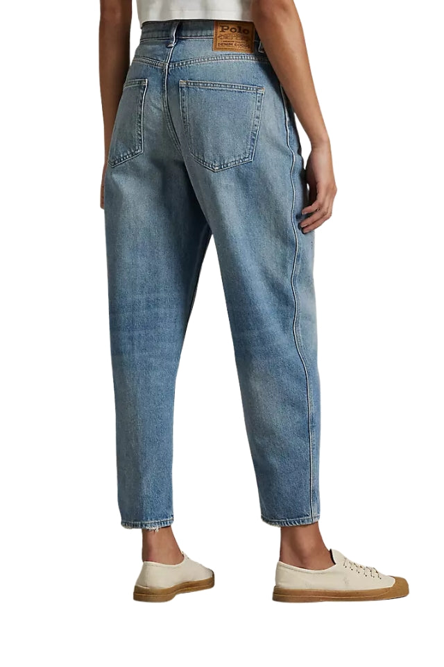 Curved Tapered Jean - Alaiya Wash
