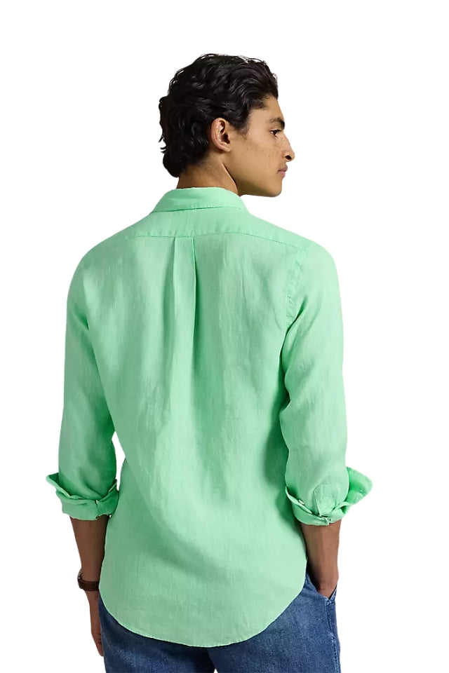 Linen Shirt - Aqua Verde