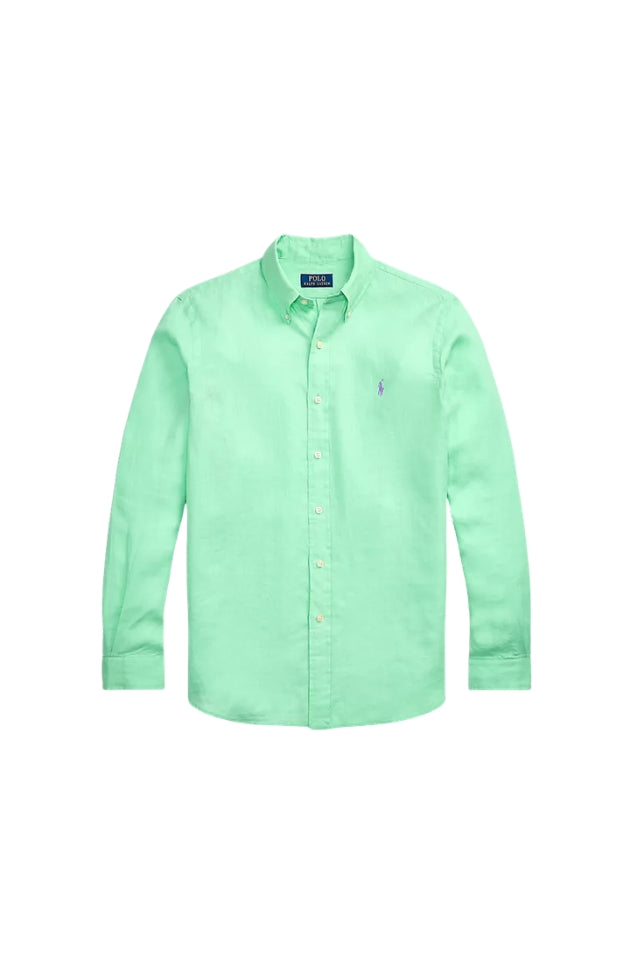 Linen Shirt - Aqua Verde