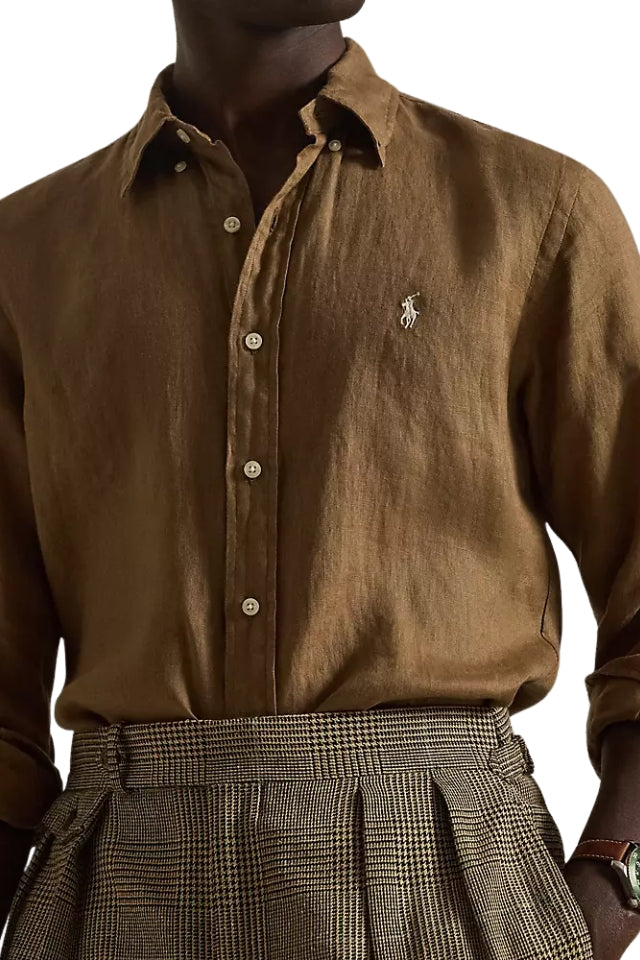 Linen Shirt - Rl Brown