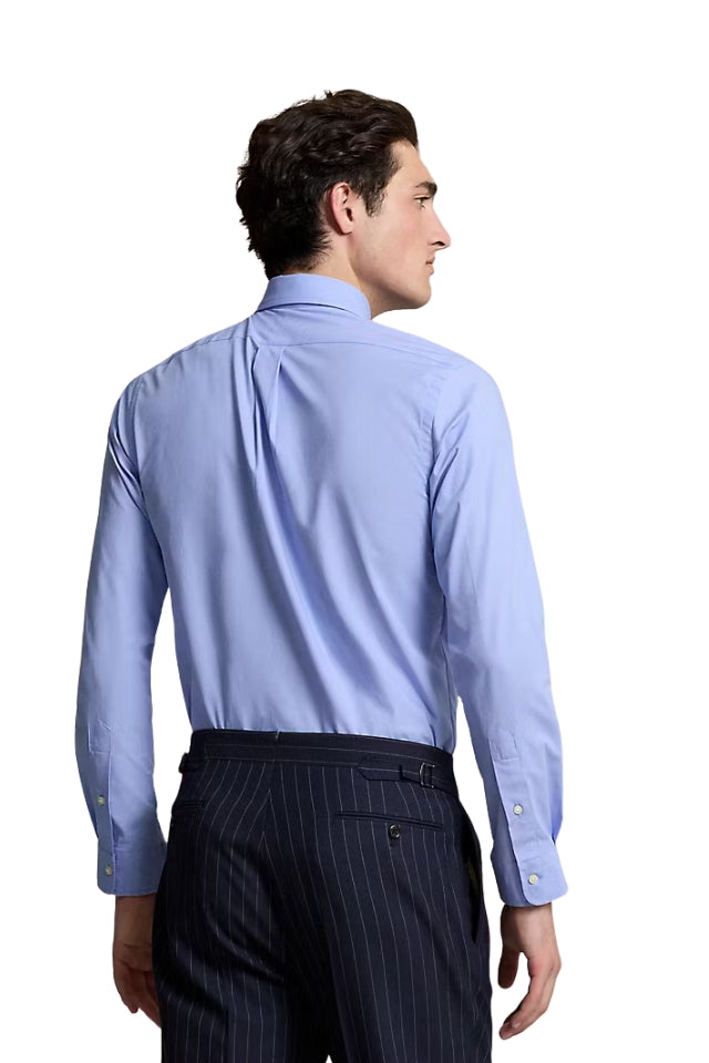 Stretch Poplin Shirt - Lafayette Blue