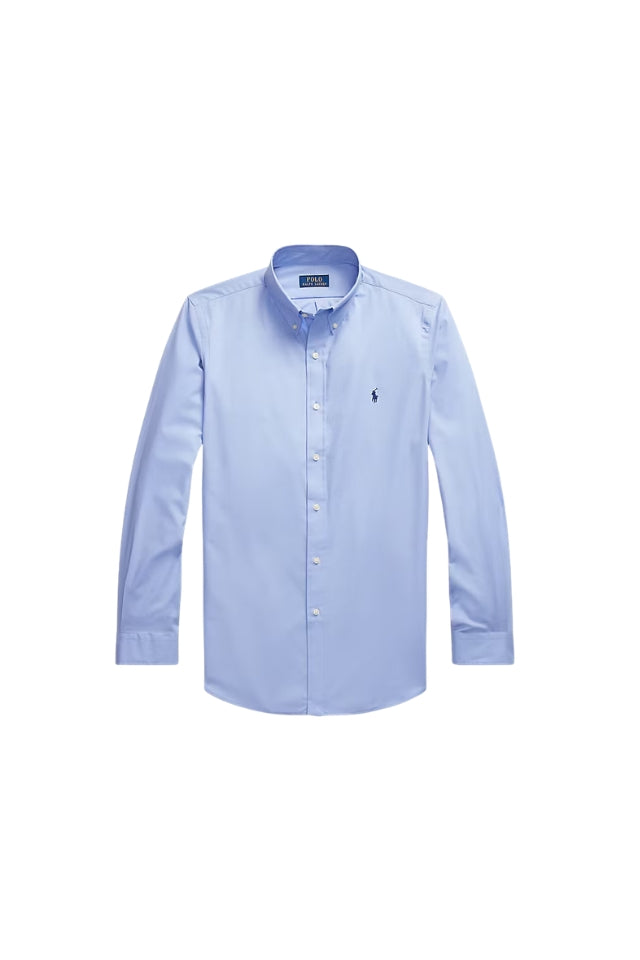 Stretch Poplin Shirt - Lafayette Blue