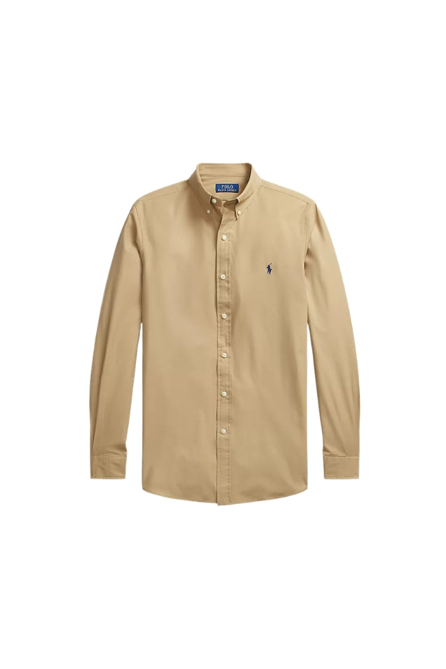 Stretch Poplin Shirt - Surrey Tan