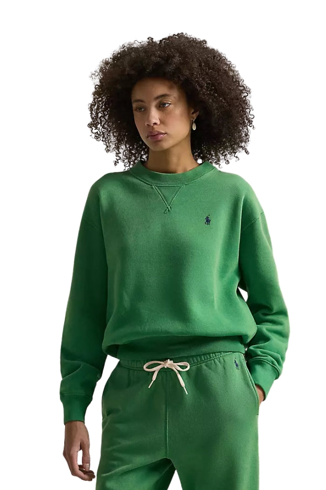 Fleece Crewneck - Bright Clover