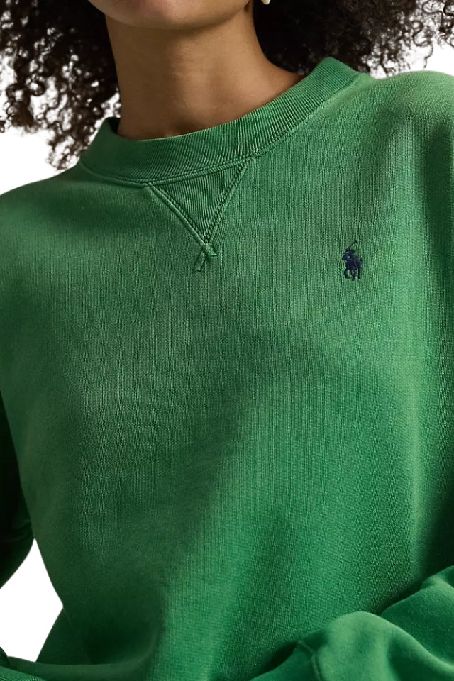 Fleece Crewneck - Bright Clover