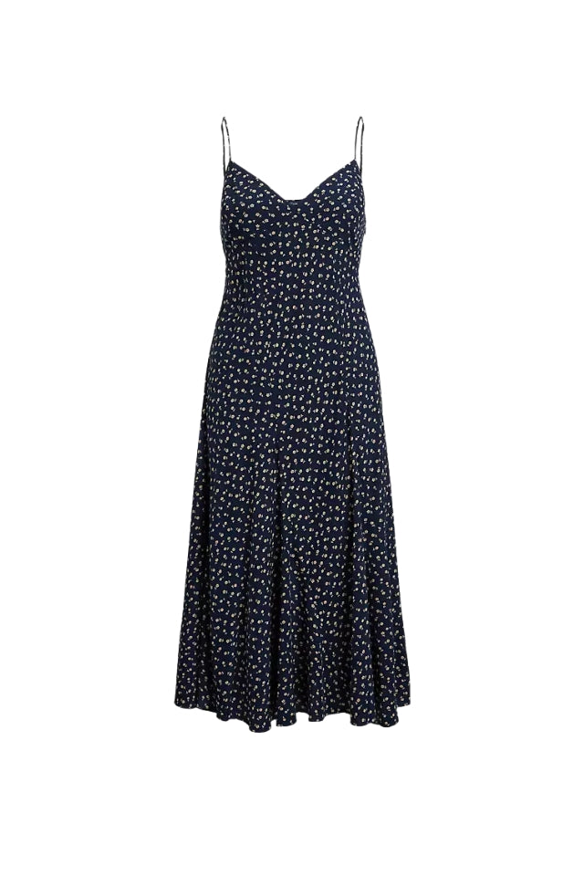 Floral Sleeveless Dress - Midnight Daisy