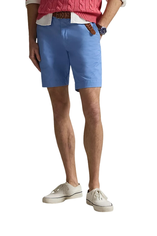 Greenwich Slim Fit Chino Short - Sky Blue