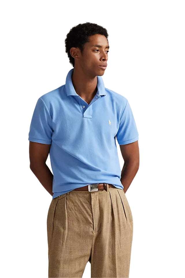 The Iconic Mesh Polo Shirt - Bristol Blue