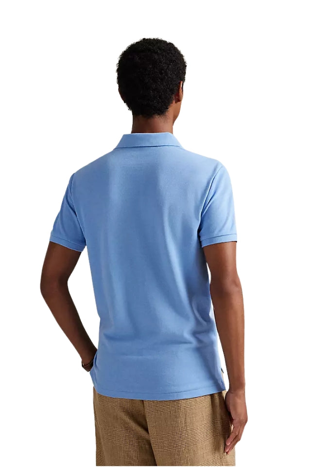 The Iconic Mesh Polo Shirt - Bristol Blue
